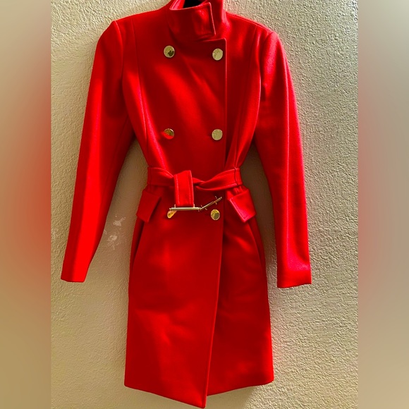 Versace Red trench coat - Picture 1 of 14